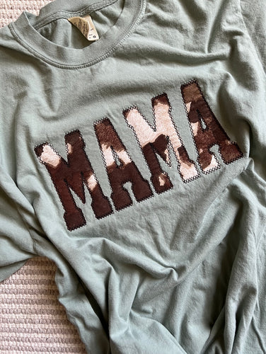 cow print mama shirt